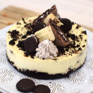 Base Cheesecake de Chocolate Blanco y Galletas Oreo